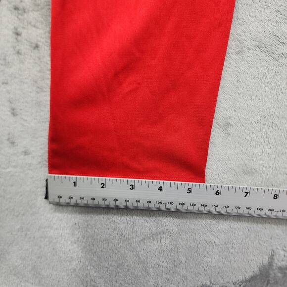 NEW Under Armour Pants Womens S Red White UA Knit Warm Up Team Zip Ankle Gym - Picture 16 of 16